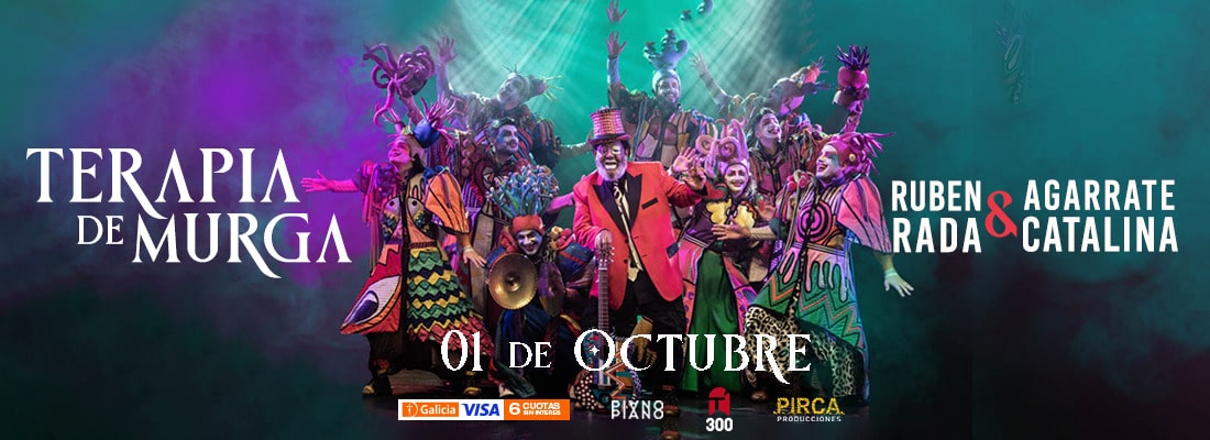 Rubén Rada y Agarrate Catalina durante el show Terapia de Murga en vivo